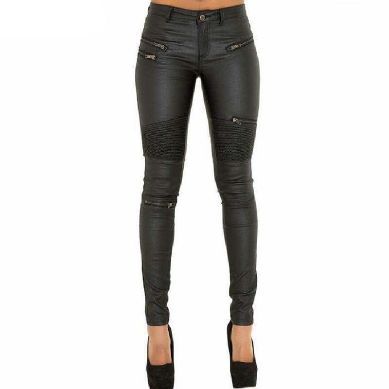 Nova - Women's Stylish Skinny Moto Jeans