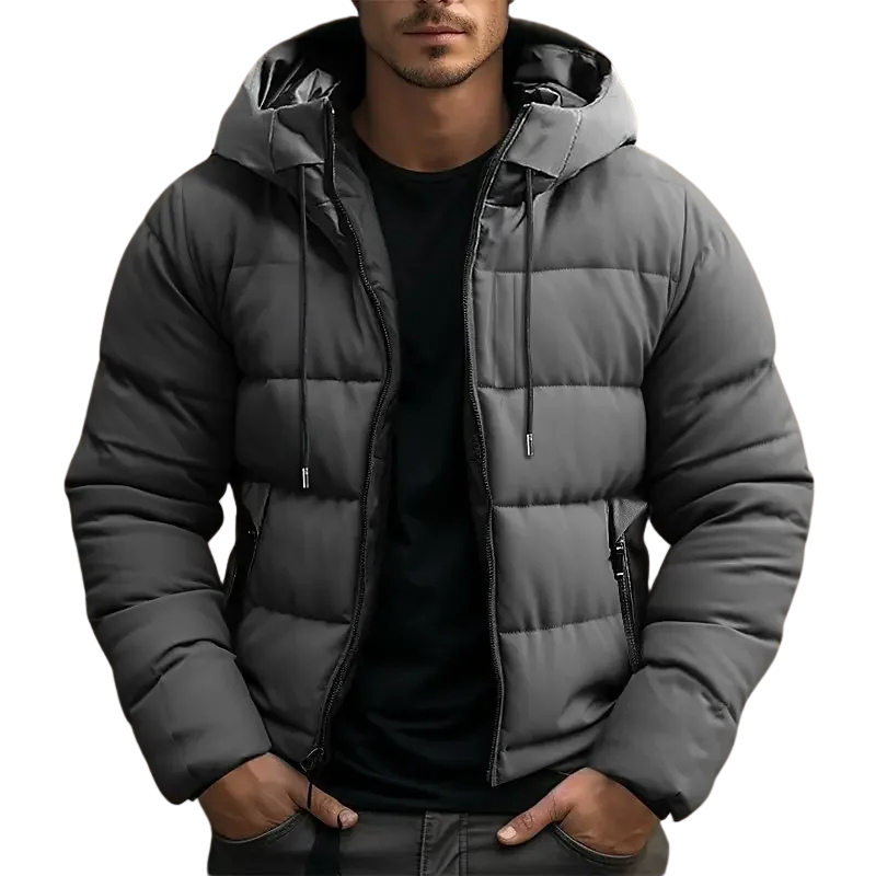 Declan | Men's Casual Puffer Jacket with Hood