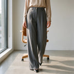 Pleatera - High Waist Pleated Trousers
