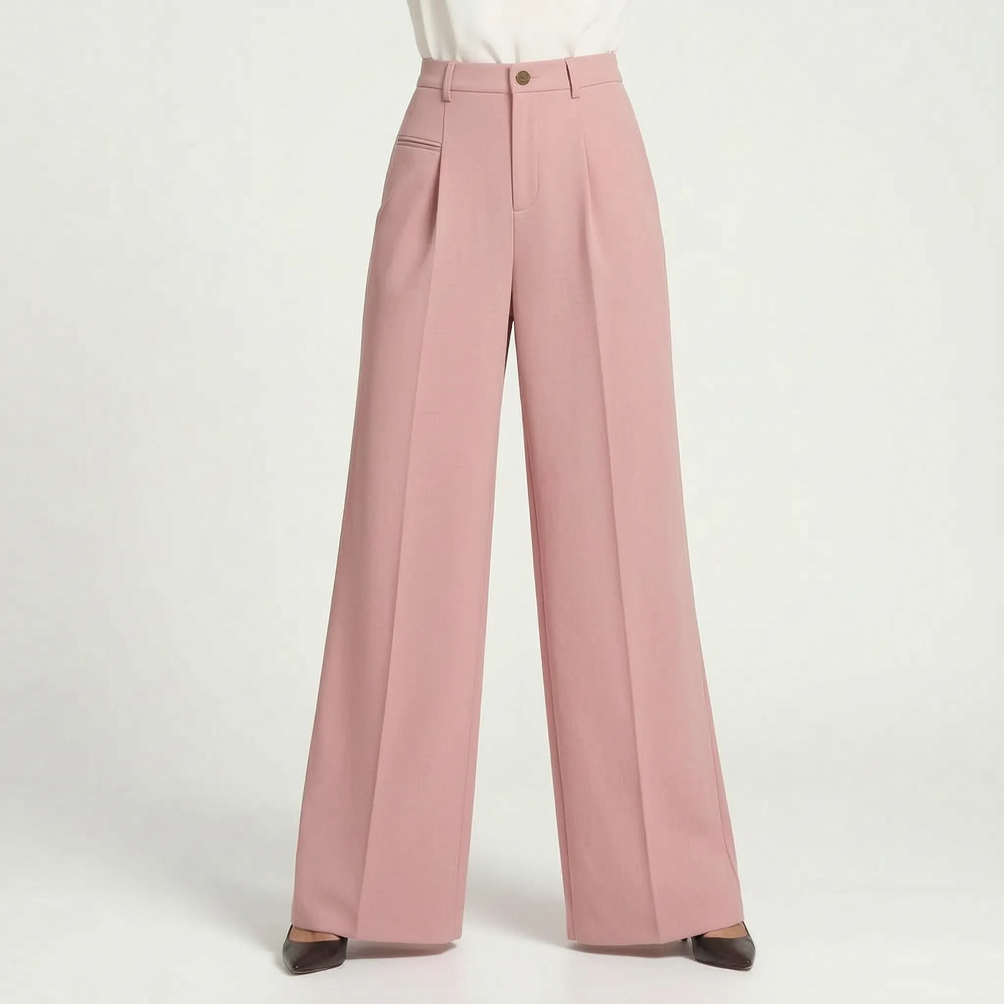 Pleatera - High Waist Pleated Trousers