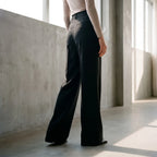 Pleatia - Pleated Ladies Wide Leg Trousers