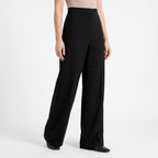 Pleatia - Pleated Ladies Wide Leg Trousers