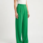 Pleatia - Pleated Ladies Wide Leg Trousers