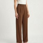 Pleatia - Pleated Ladies Wide Leg Trousers