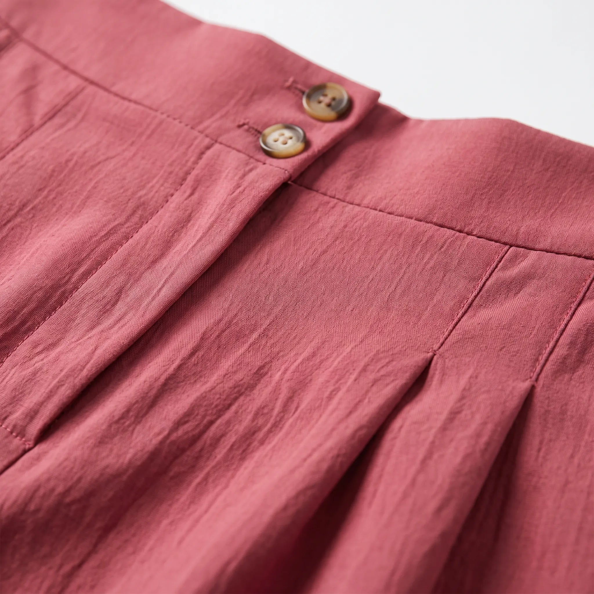 Pleatora - High-Waisted Wide-Leg Shorts
