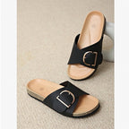 Priya | Women's Stylish Clog Slide Sandals with Buckle Detail
