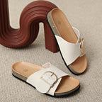 Priya | Women's Stylish Clog Slide Sandals with Buckle Detail