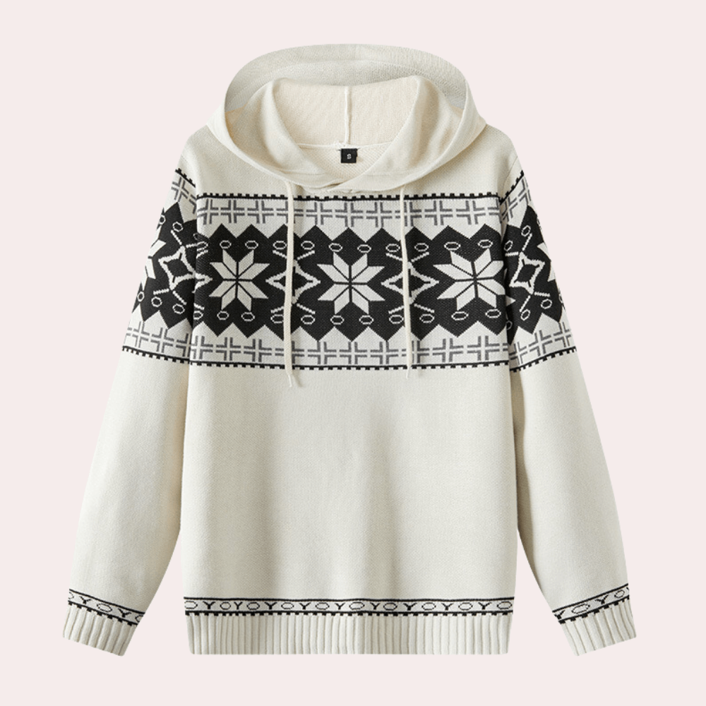 Quentin - Men's Classic Patterned Hoodie