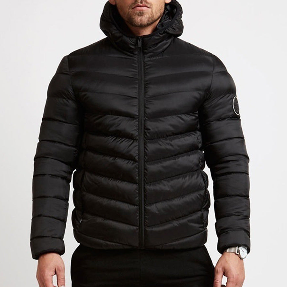 Reed - Men's Classic Puffer Jacket with Hood