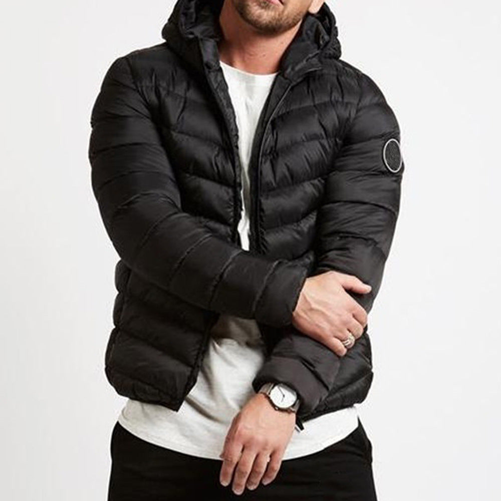 Reed - Men's Classic Puffer Jacket with Hood