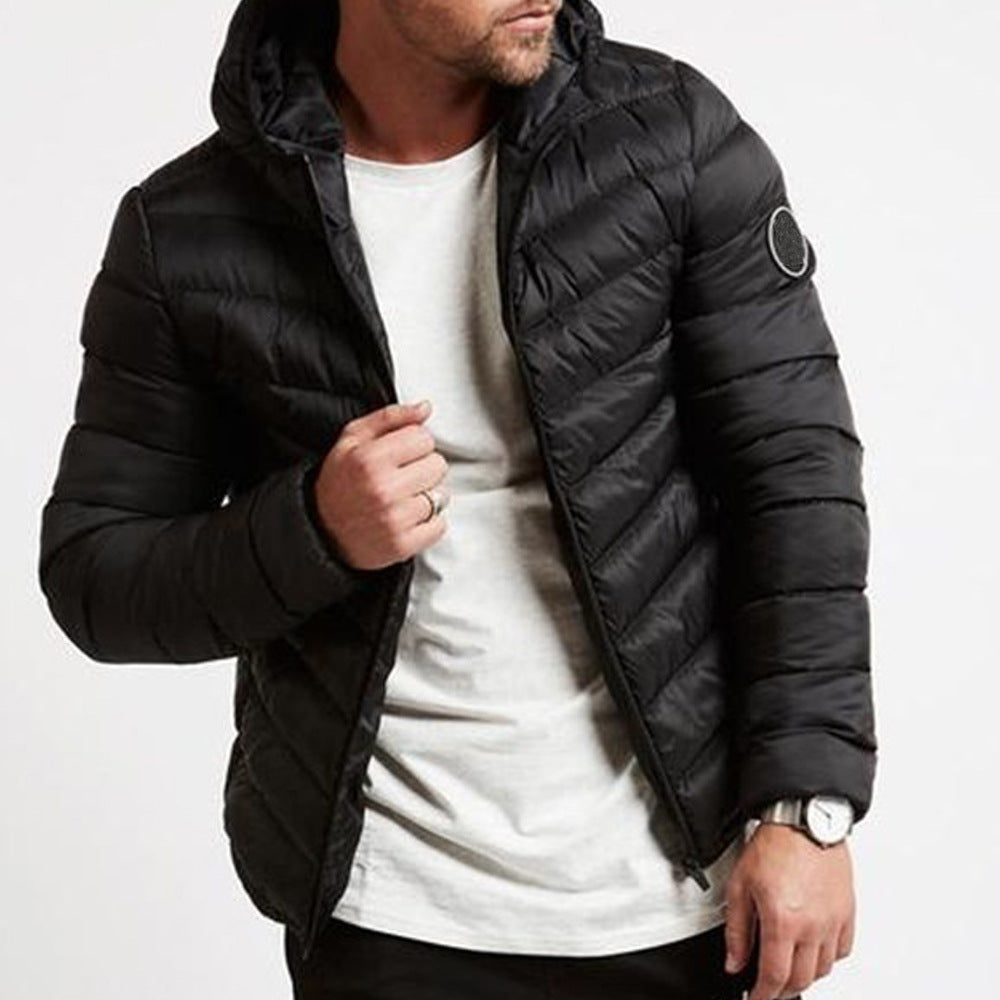 Reed - Men's Classic Puffer Jacket with Hood