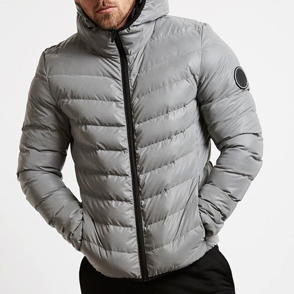 Reed - Men's Classic Puffer Jacket with Hood
