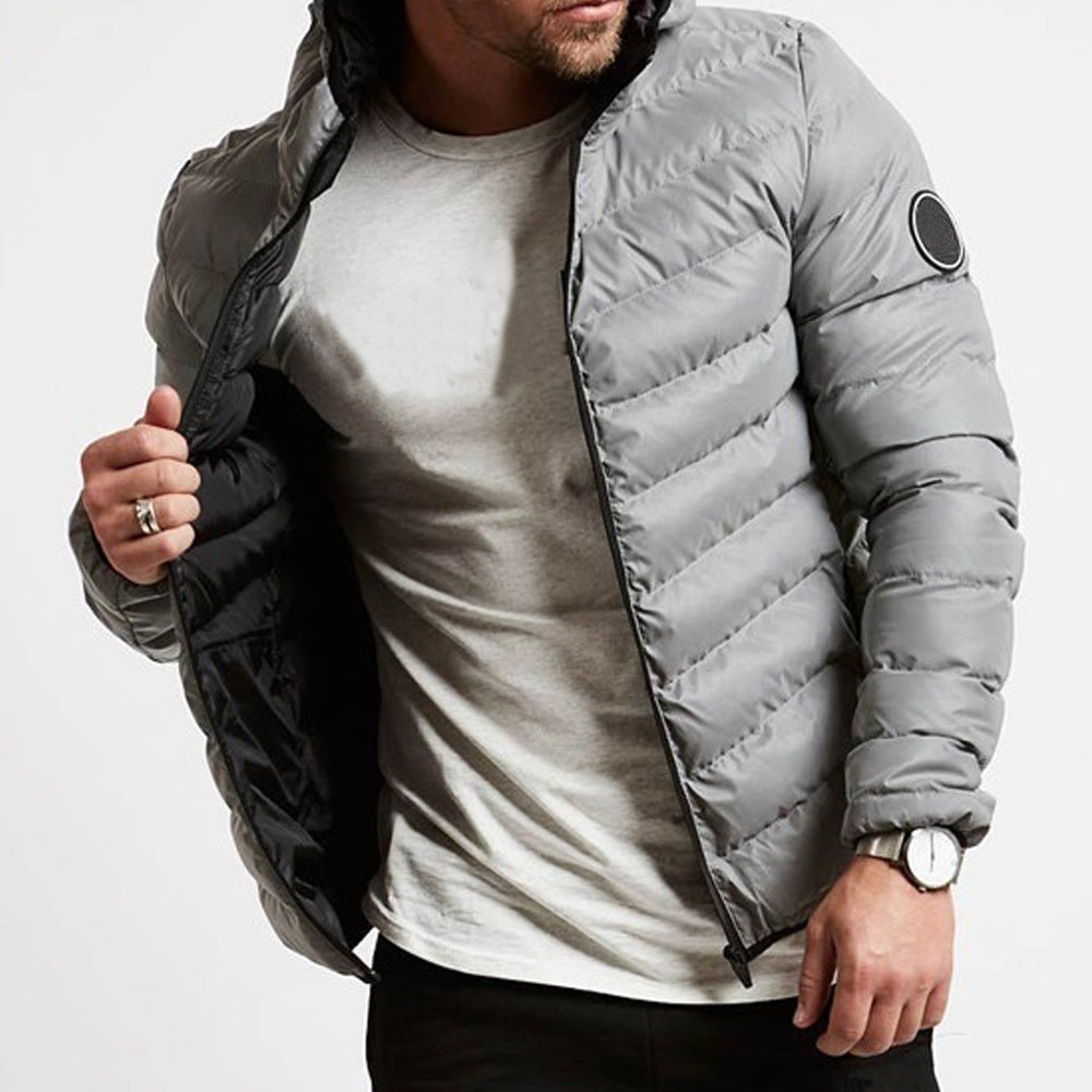 Reed - Men's Classic Puffer Jacket with Hood