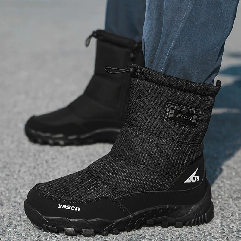 Reid - Men's Insulated Winter Boots with Faux Fur Lining