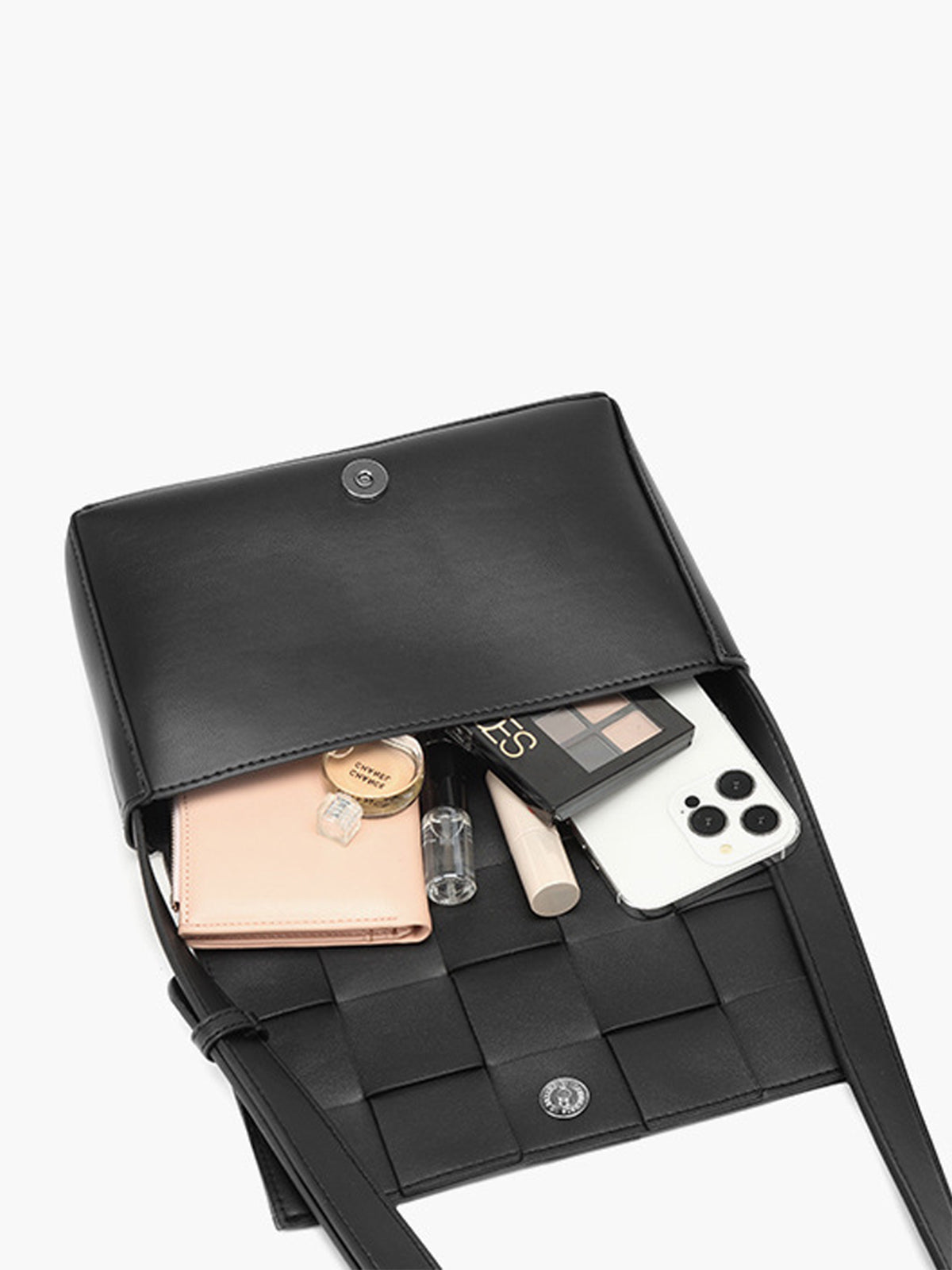 Remy - Women's Chic Woven Leather Crossbody Bag