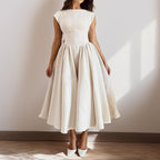 Sienna | Women's Classic Pleated Midi Dress