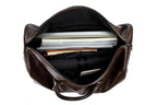 Romy - Women's Classic Leather Duffle Bag
