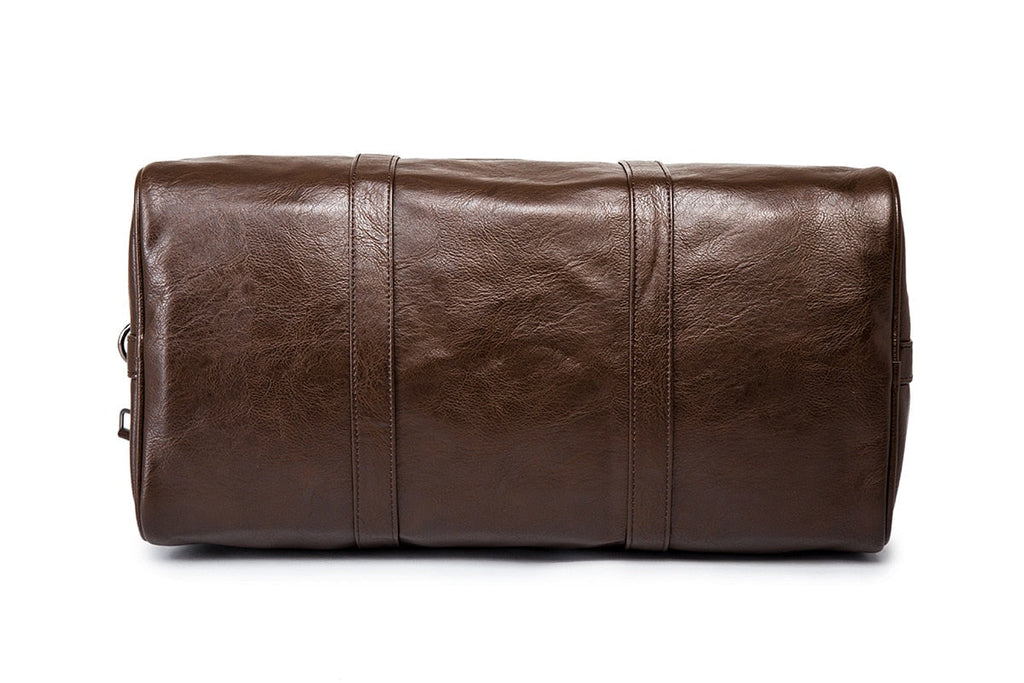 Romy - Women's Classic Leather Duffle Bag