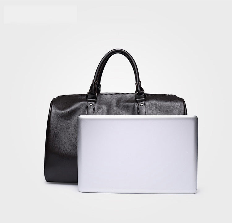 Romy - Women's Classic Leather Duffle Bag