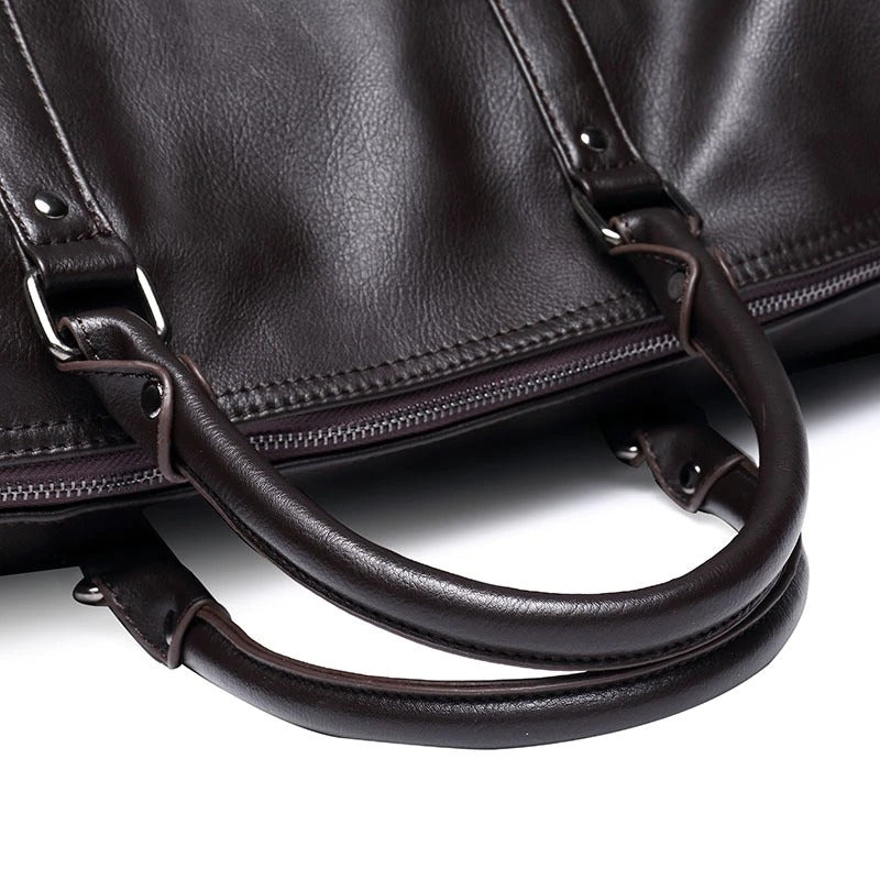 Romy - Women's Classic Leather Duffle Bag