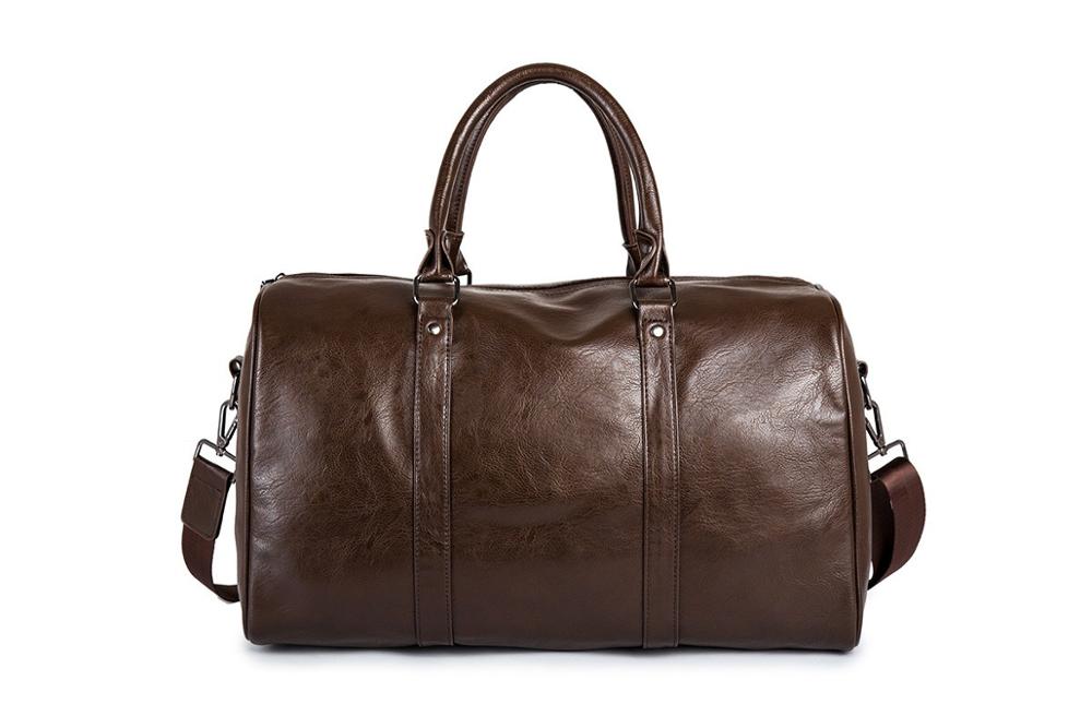 Romy - Women's Classic Leather Duffle Bag