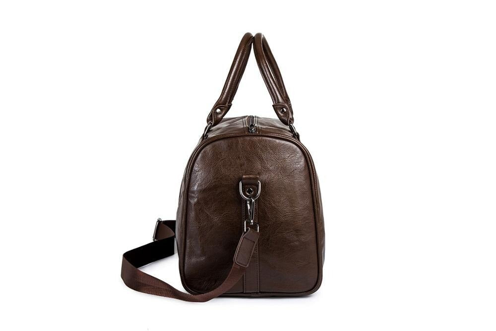 Romy - Women's Classic Leather Duffle Bag