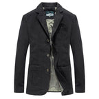 Rowan - Men's Casual Blazer with Button Detail