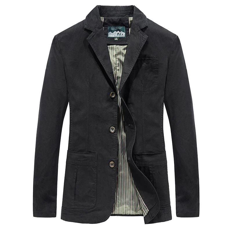 Rowan - Men's Casual Blazer with Button Detail