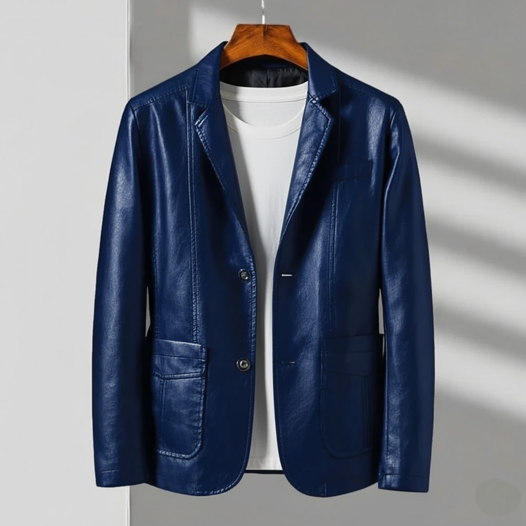 Rowan - Men's Classic Faux Leather Jacket