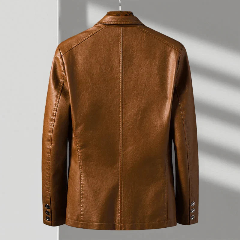 Rowan - Men's Classic Faux Leather Jacket