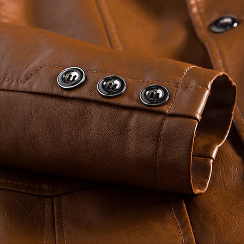 Rowan - Men's Classic Faux Leather Jacket