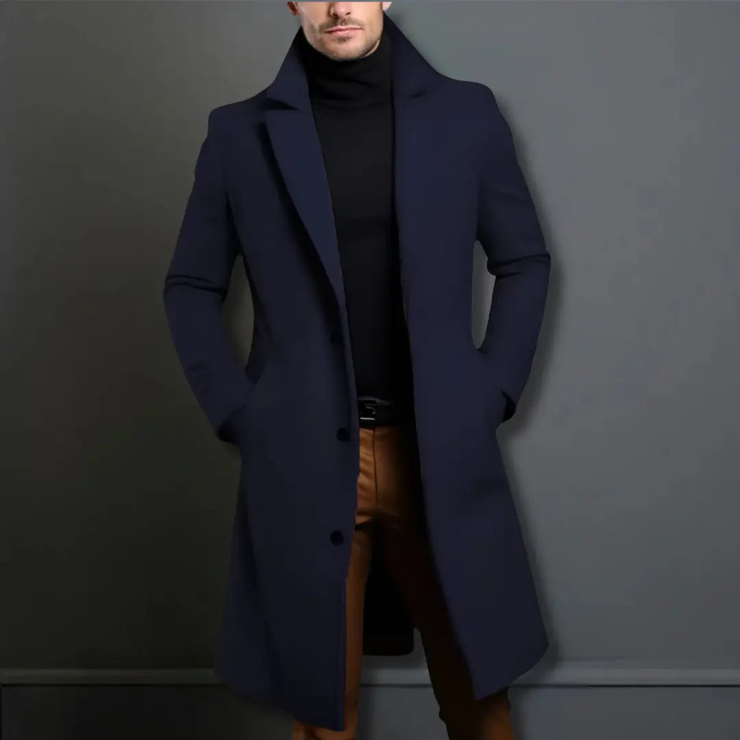 Rowan | Men's Elegant Long Overcoat