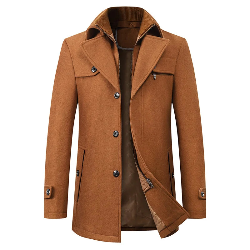 Rowan | Men's Stylish Double-Breasted Trench Coat