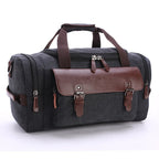 Rowan - Men's Versatile Duffle Bag with Faux Leather Trim