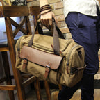 Rowan - Men's Versatile Duffle Bag with Faux Leather Trim