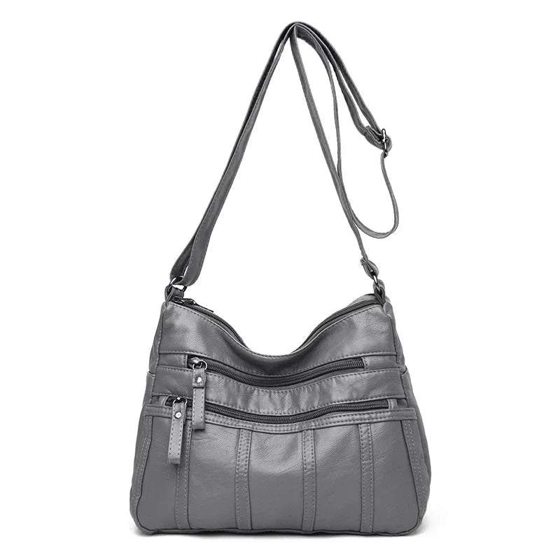 Rowan - Women's Classic Leather Shoulder Bag