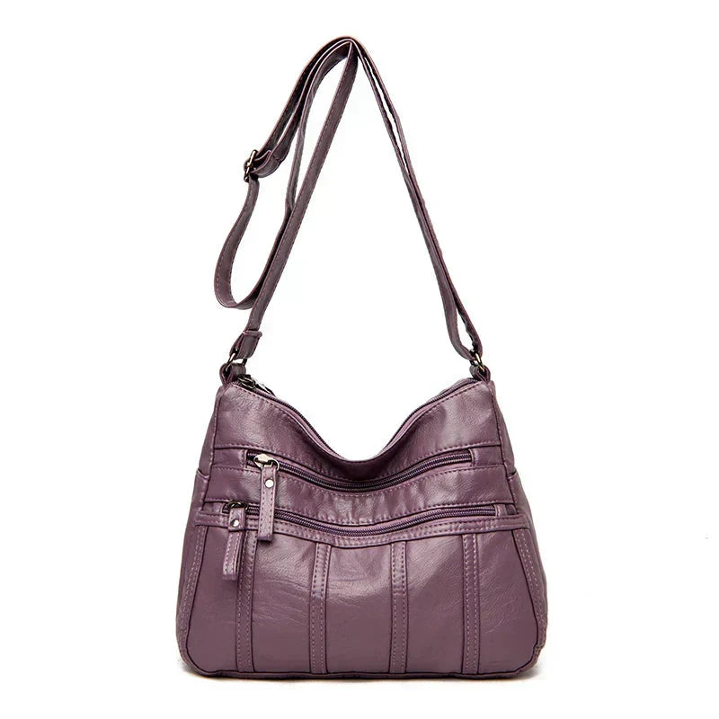 Rowan - Women's Classic Leather Shoulder Bag