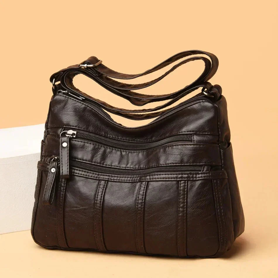 Rowan - Women's Classic Leather Shoulder Bag