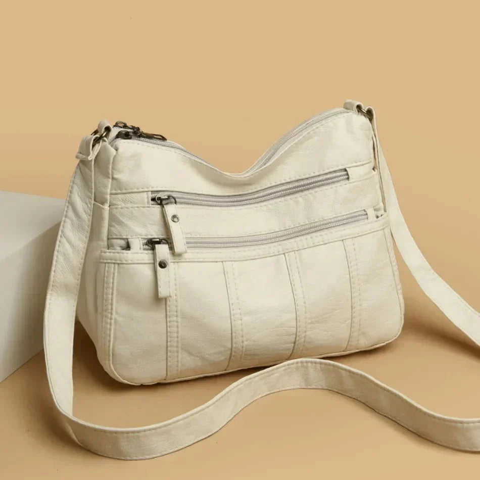 Rowan - Women's Classic Leather Shoulder Bag