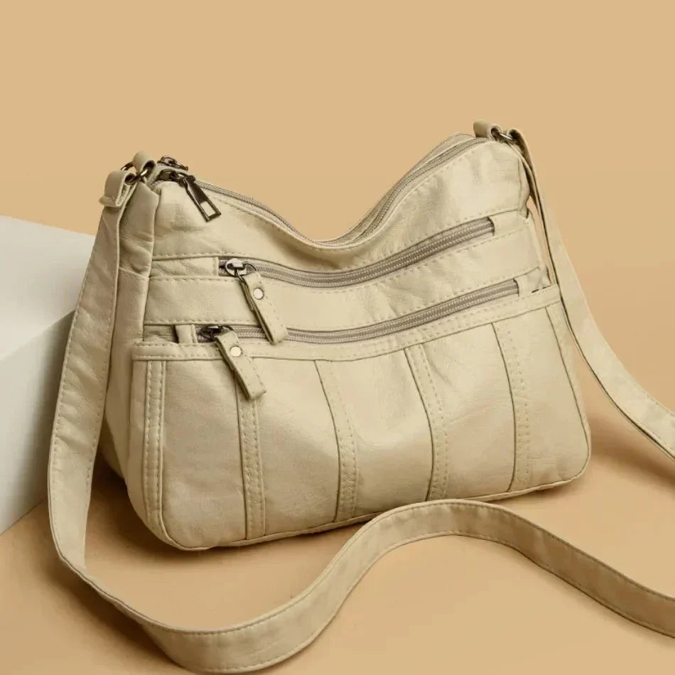Rowan - Women's Classic Leather Shoulder Bag