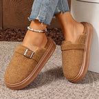 Rowan | Women's Cozy Slip-On Clogs with Buckle Detail