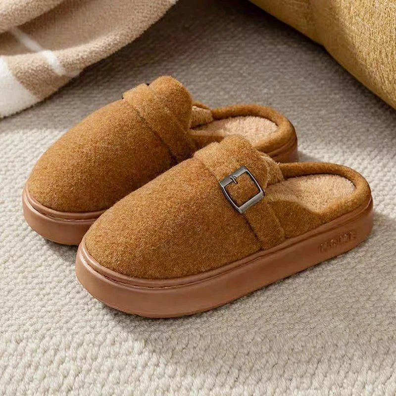 Rowan | Women's Cozy Slip-On Clogs with Buckle Detail