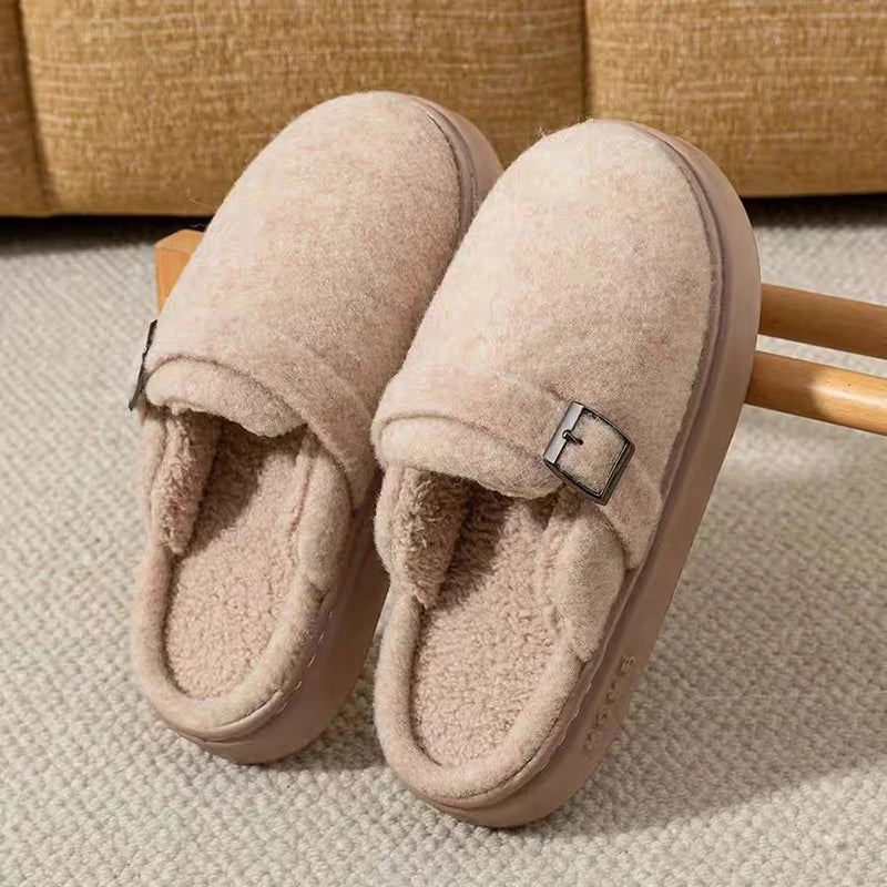 Rowan | Women's Cozy Slip-On Clogs with Buckle Detail