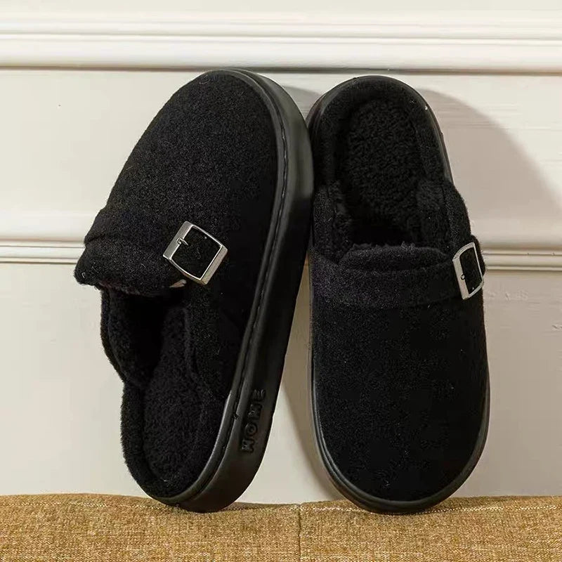 Rowan | Women's Cozy Slip-On Clogs with Buckle Detail
