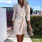 Rowan - Women's Elegant Double-Breasted Mini Dress