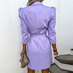 Rowan - Women's Elegant Double-Breasted Mini Dress