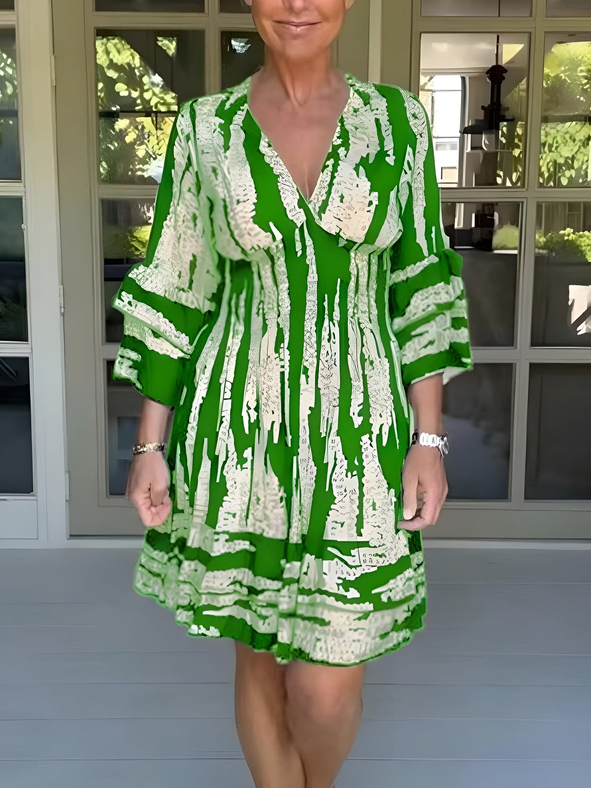 Rowan - Women's Flowy Long Sleeve Dress