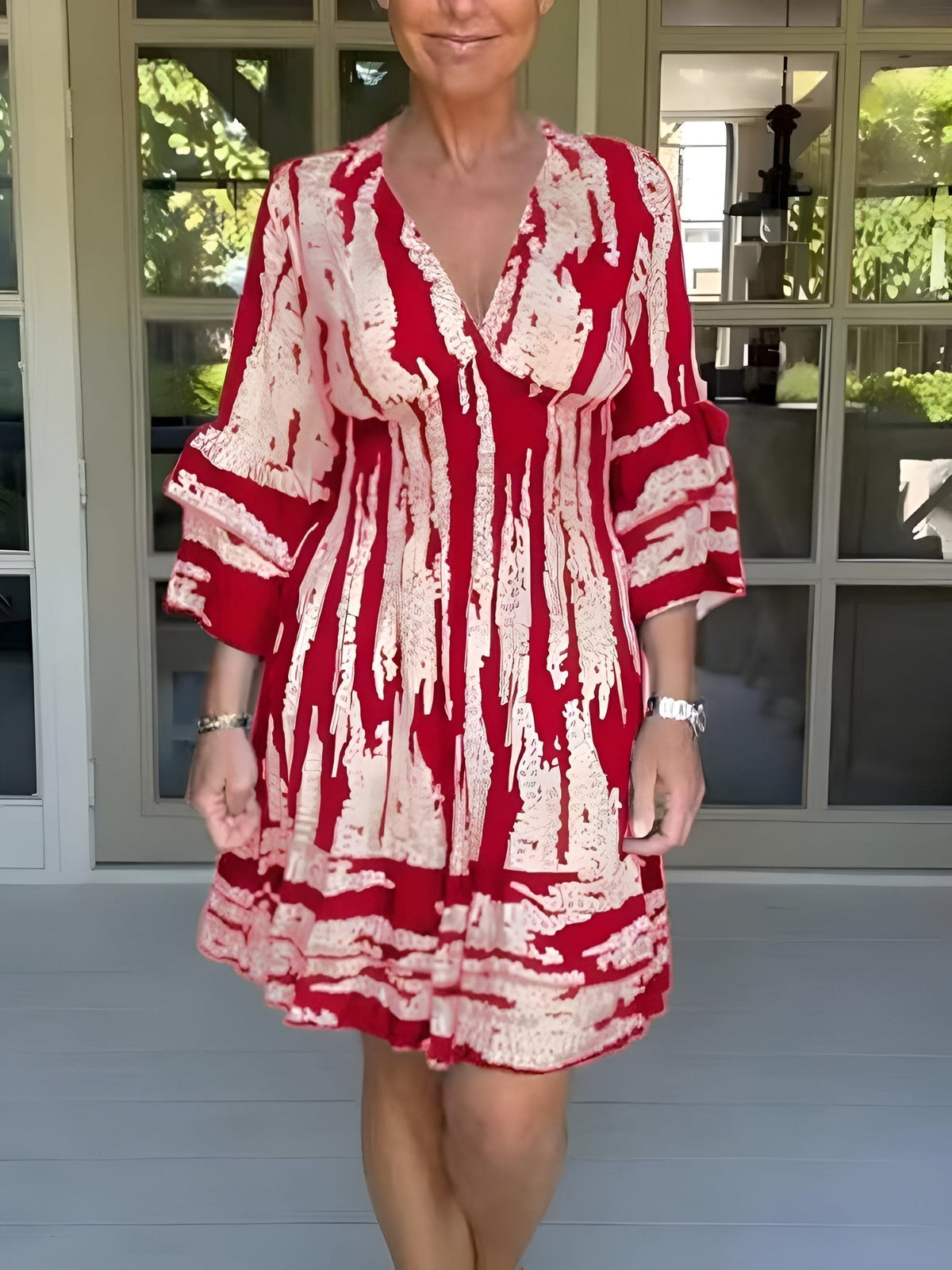 Rowan - Women's Flowy Long Sleeve Dress