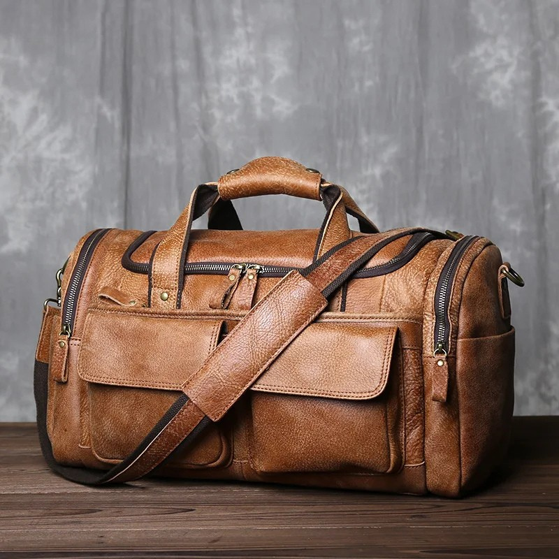 Rylan - Men's Classic Faux Leather Duffle Bag
