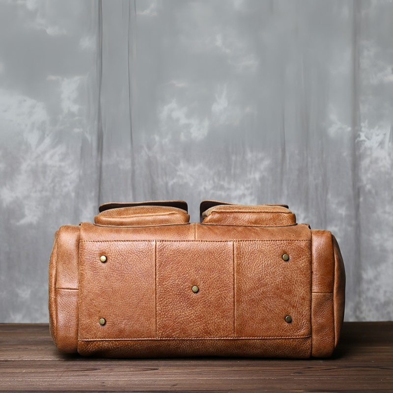 Rylan - Men's Classic Faux Leather Duffle Bag